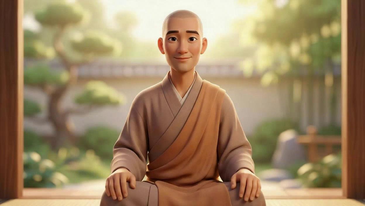 Serene Pixar MoodMate Monk
