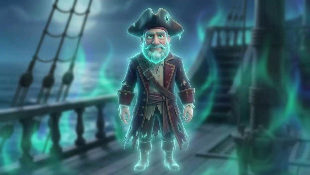 Ghostly Pirate Captain