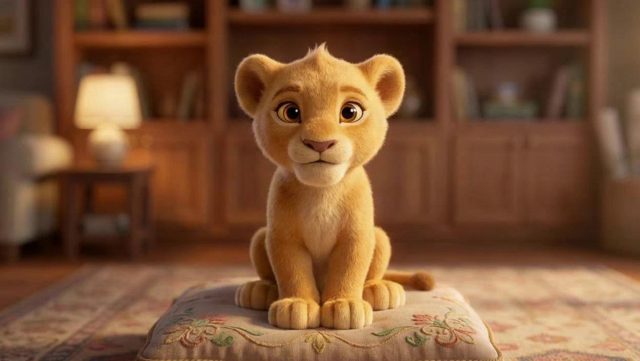 Luna the Gentle Lion Cub