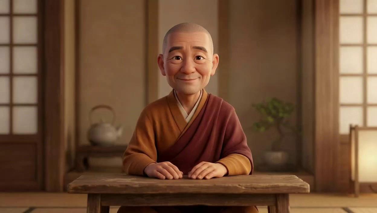 Calm Zen Monk Mentor